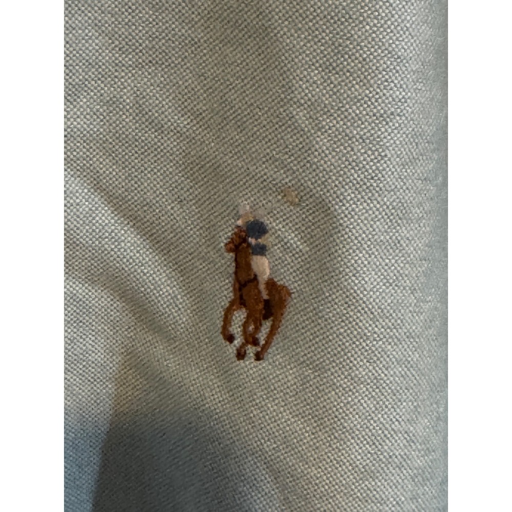 Ralph Lauren Mens Light blue Cotton Oxford Button Down Shirt Long Sleeve L - Picture 3 of 7